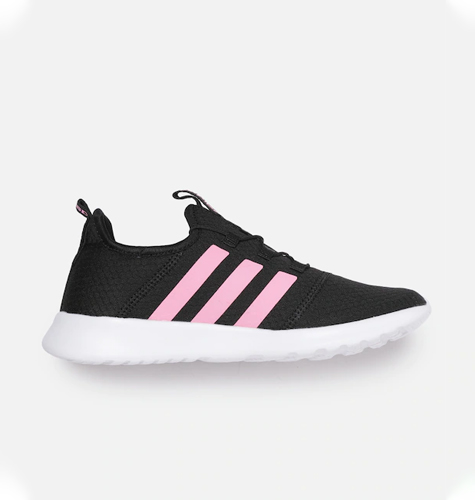 Women Black & Pink Woven Design Aestheto Running Shoes